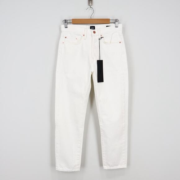 Edwin Hana Classic Straight Crop Button Fly Denim Jean White Noise Size 26 NWT - Picture 1 of 9